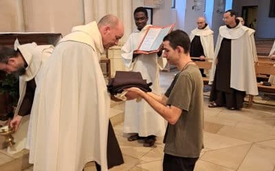 Prise d’habit du frère Gaspard de la Résurrection